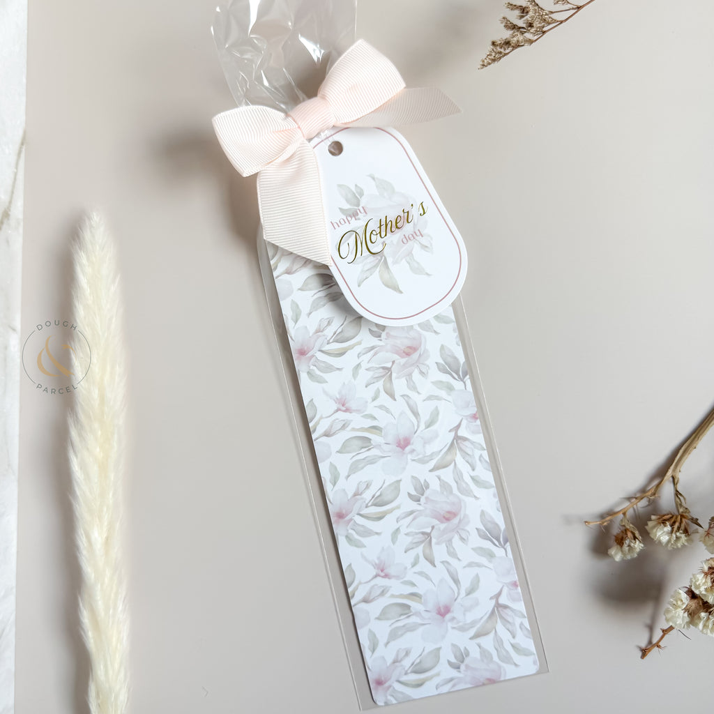 Grease resistant tall cookie backer - 2.625" x 8" (Floral) (25 pack)