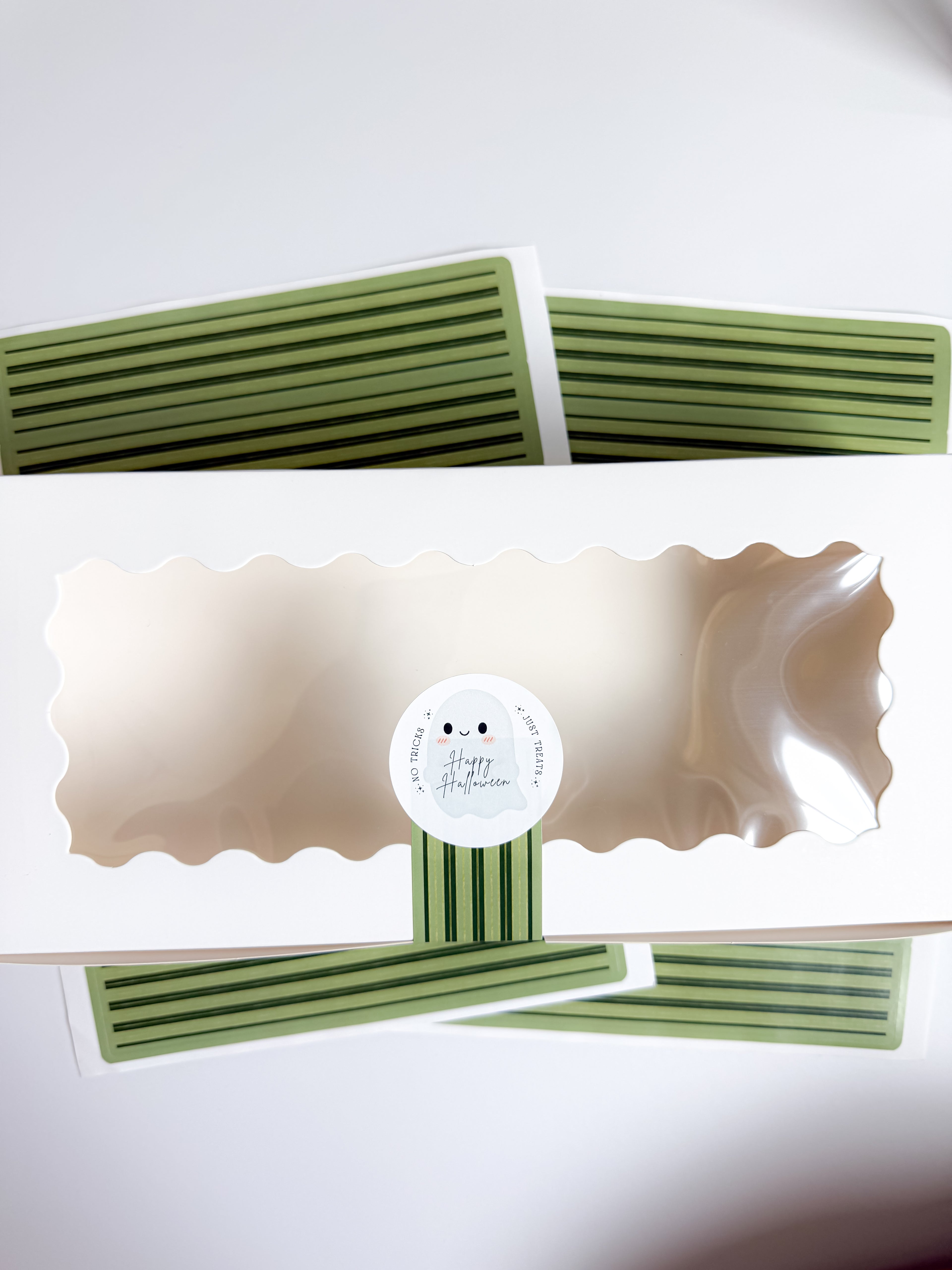 Victorian stripe long wrap sticker sheets