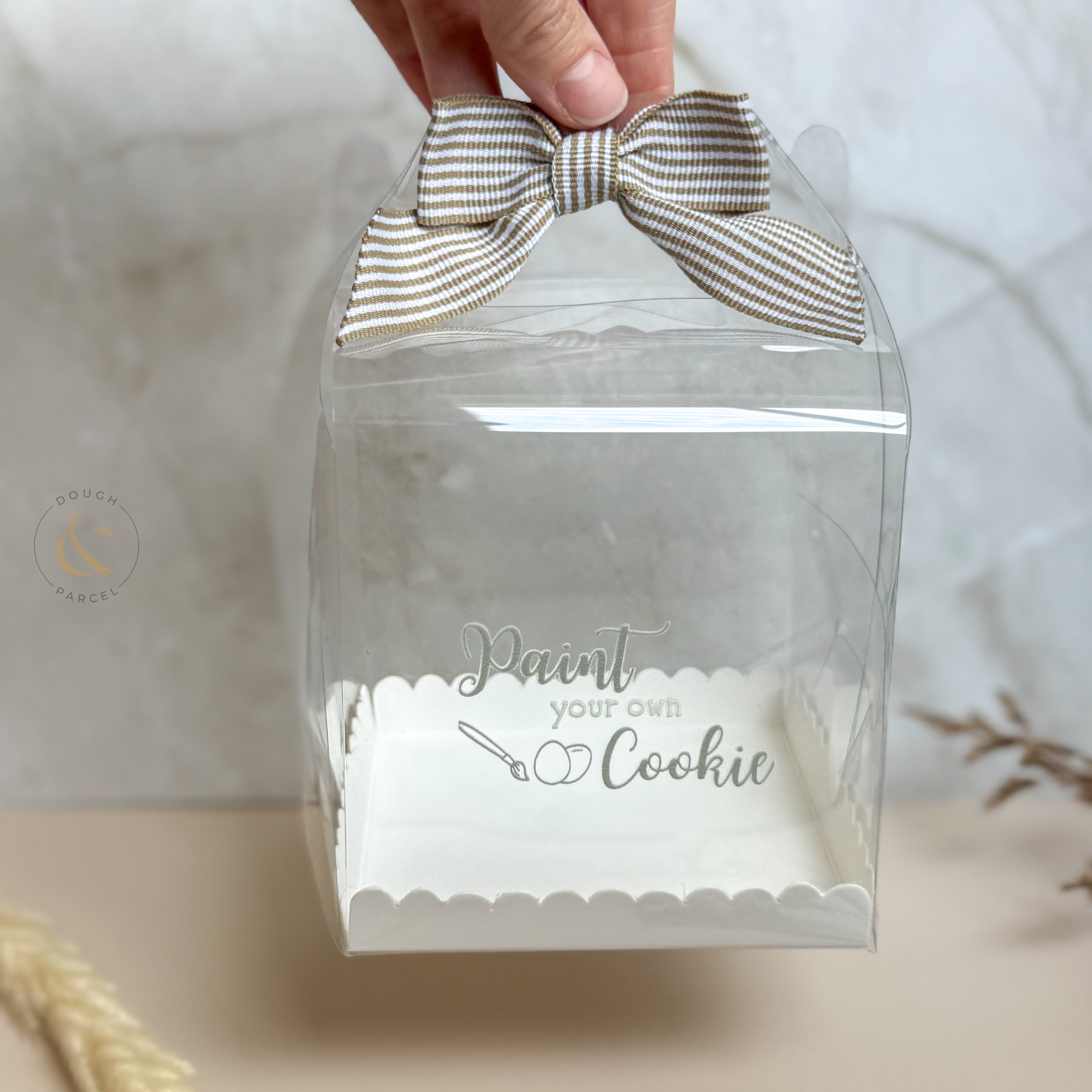 Clear gable box with scalloped tray (5 pack)