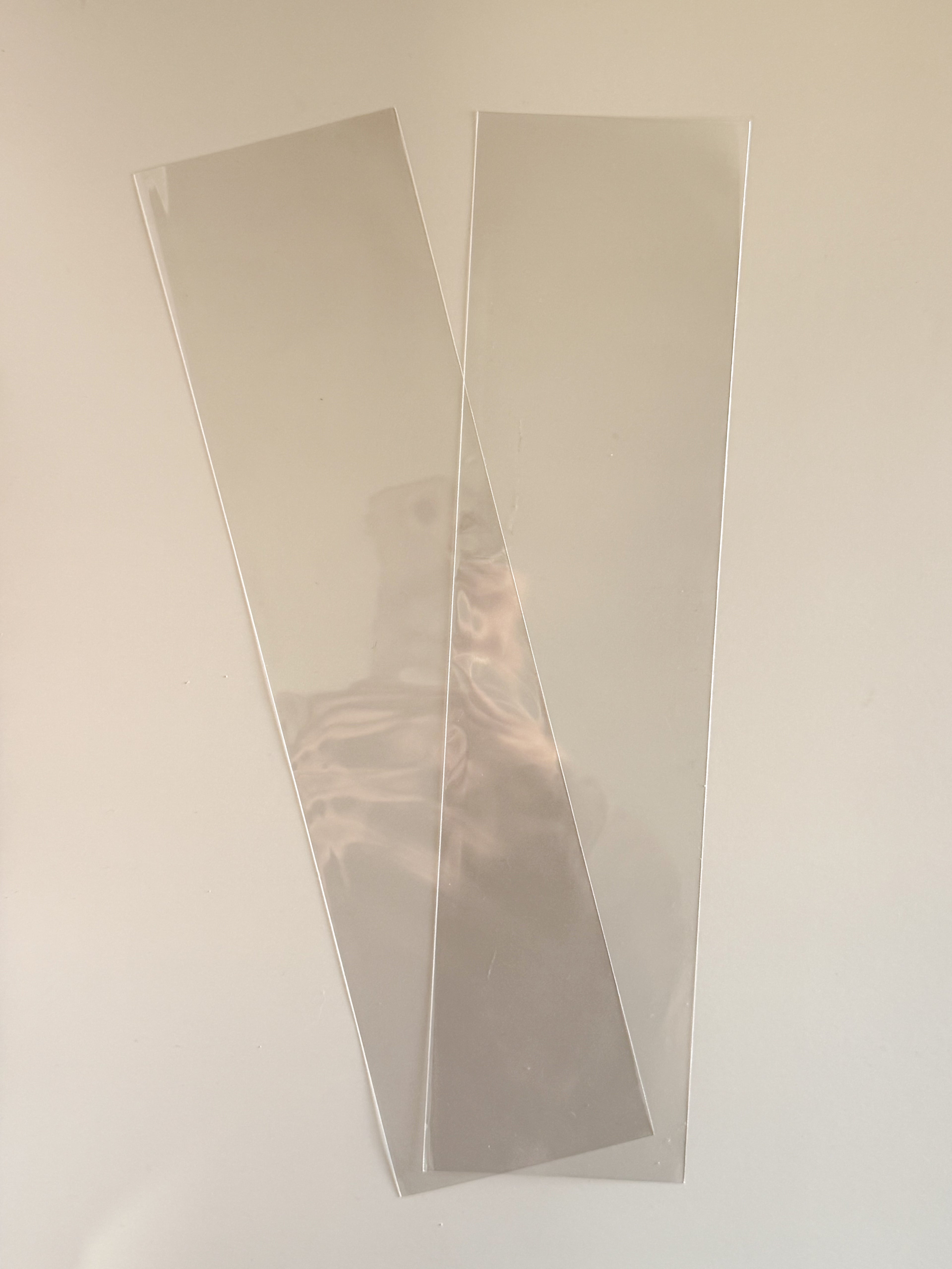 Clear Heat Seal Bags - 3" x 12" - for Tall Cookie Backers (100 pack)