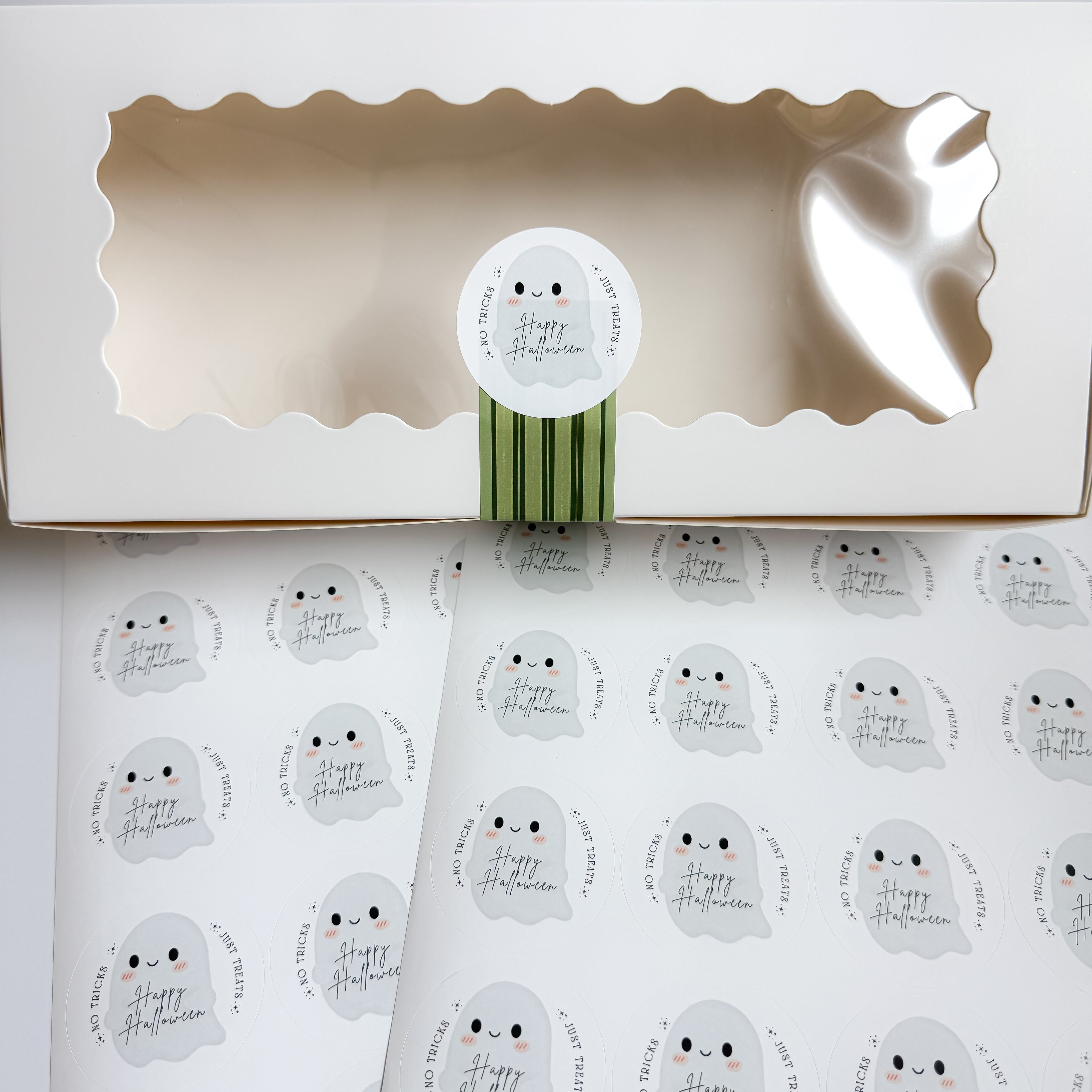 Halloween circle sticker sheets