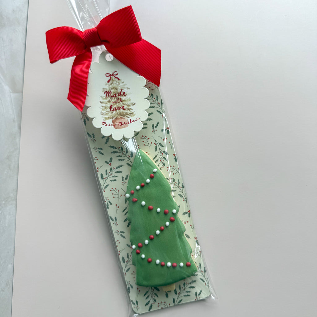 Grease resistant tall cookie backer - 2.625" x 8" (Sage Stripe) 15pk