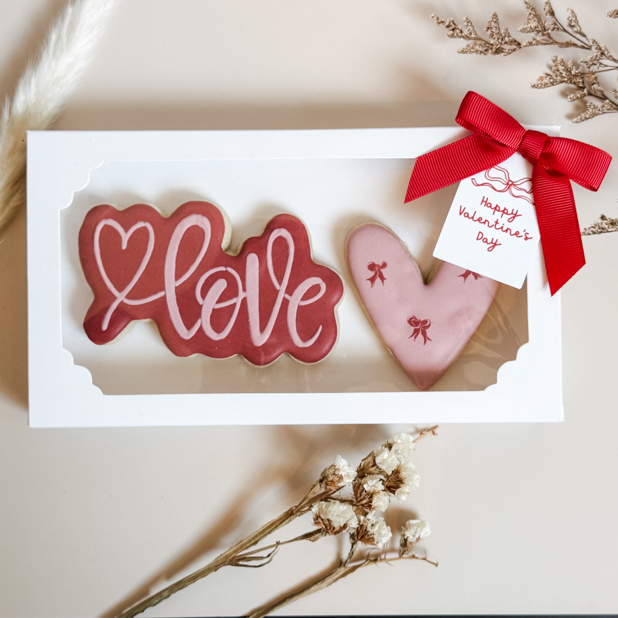 *Pre Order* The Duo Kit: Valentine's Box + Bow + Tag Bundle (Vintage Valentine)