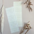 Grease resistant tall cookie backer - 2.625" x 8" (Easter Gingham) 25 pack