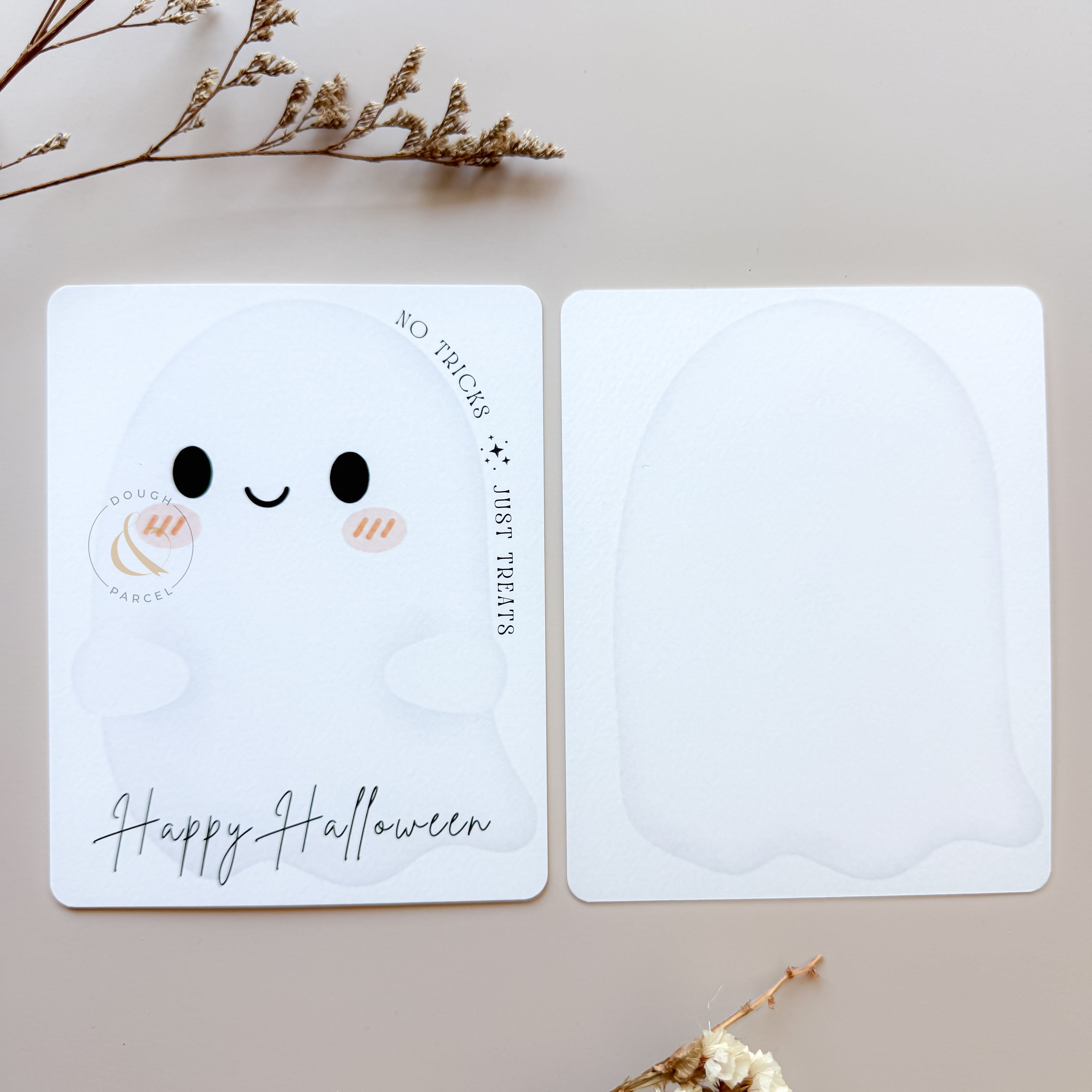 Halloween Ghost Cookie Card