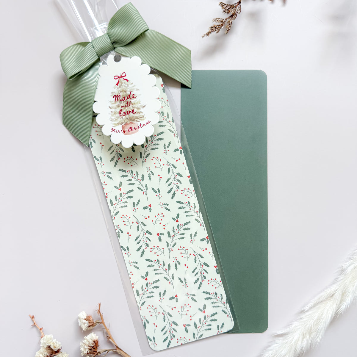 Grease resistant tall cookie backer - 2.625" x 8" (Holly & Sage) 15pk for cookie packaging by Dough & Parcel