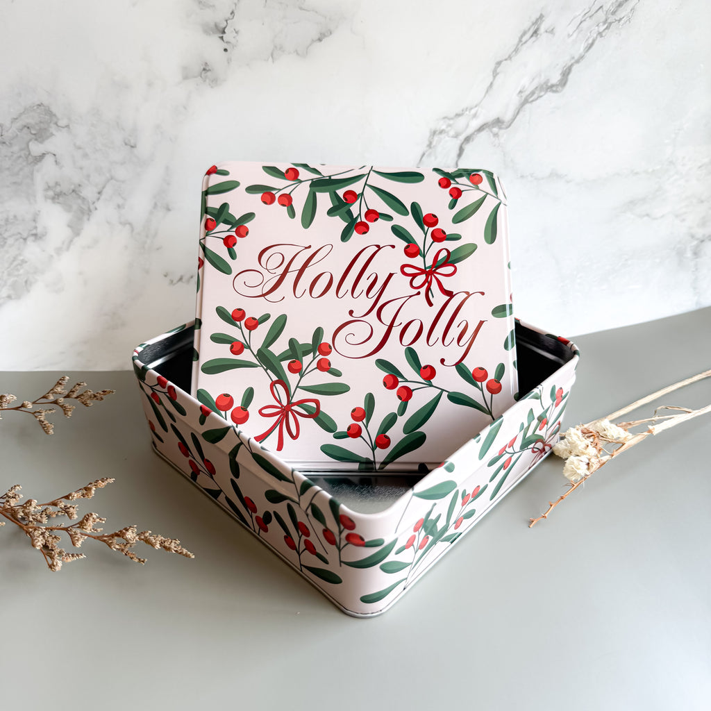 Steel Mill & Co. Holly Jolly Christmas Tin – Small