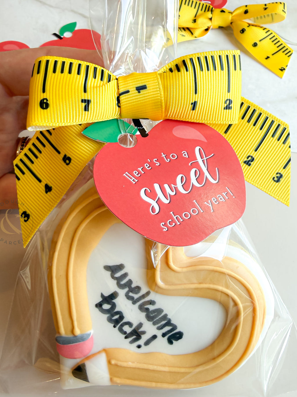 Ruler Print Pre-tied Bow (25 pack)