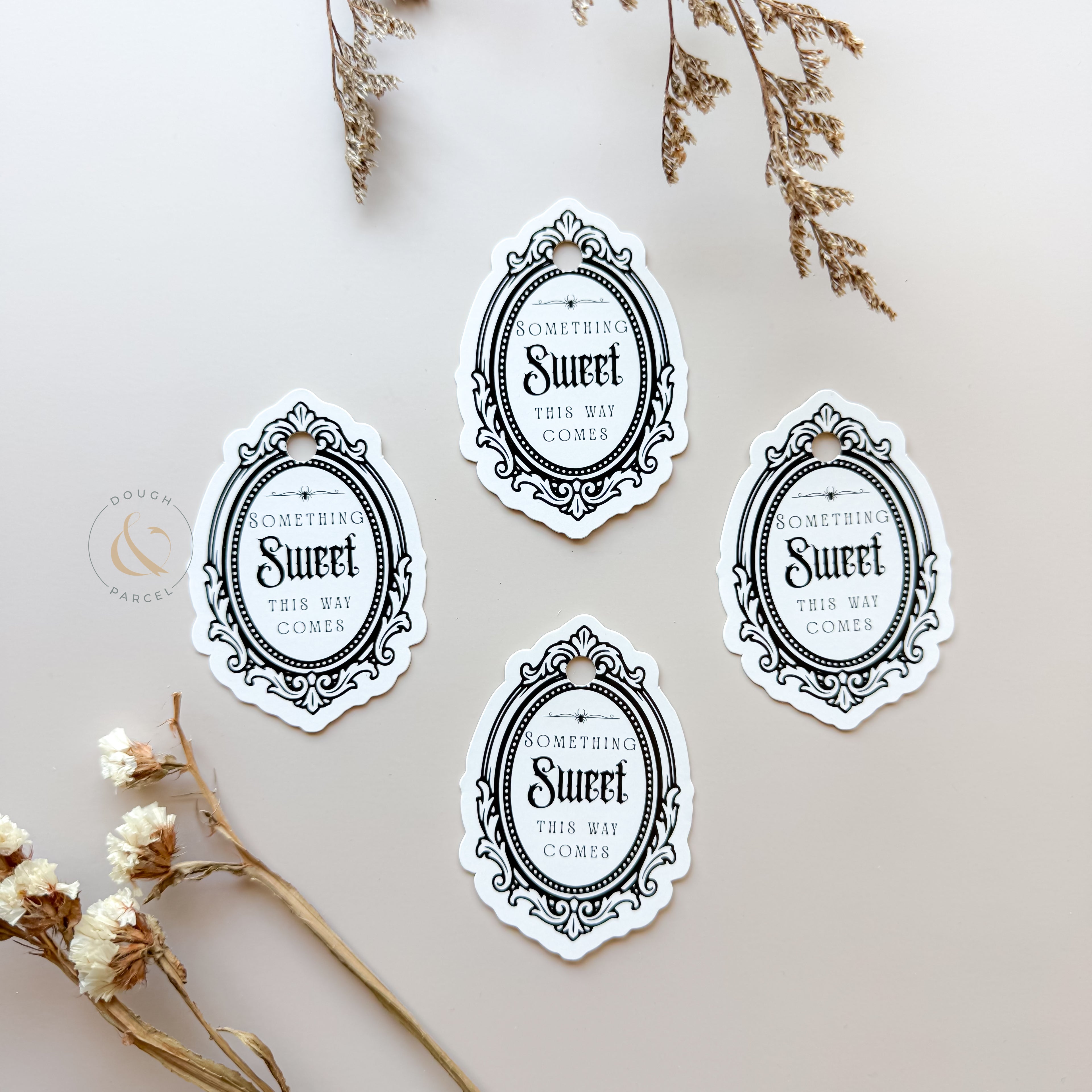 Victorian Frame Halloween Gift Tag