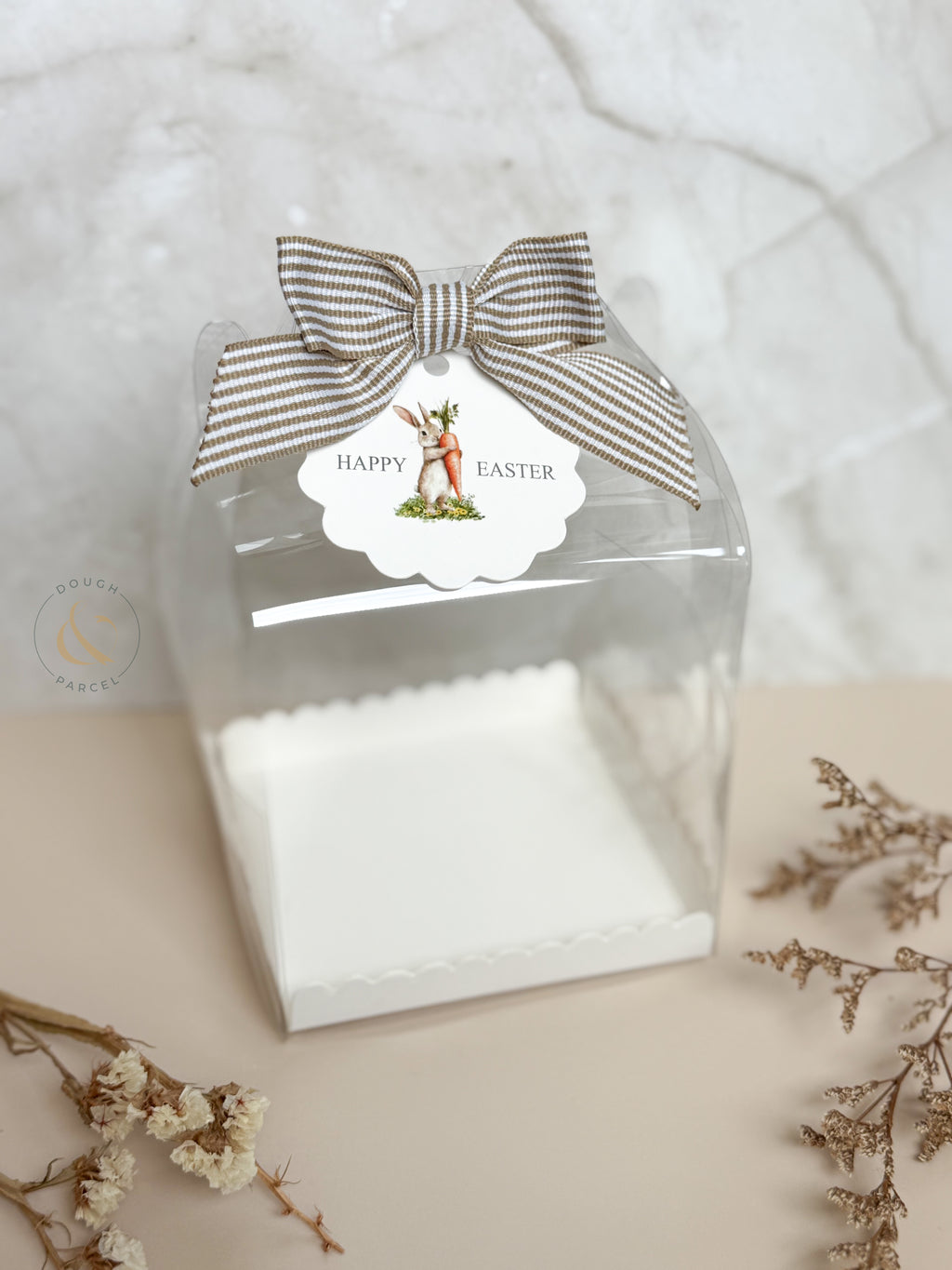 Clear gable box with scalloped tray (5 pack)