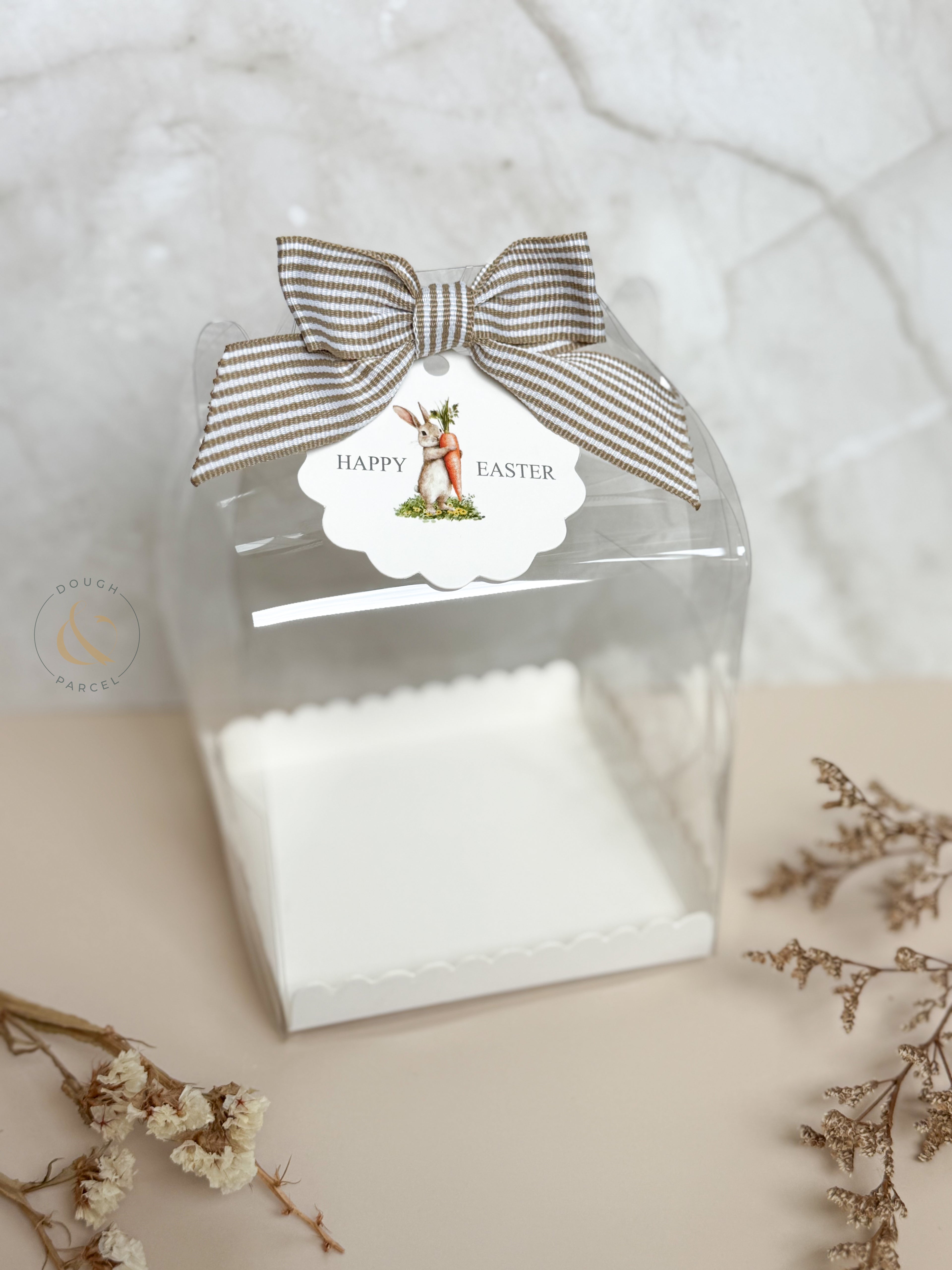 Clear gable box with scalloped tray (5 pack)