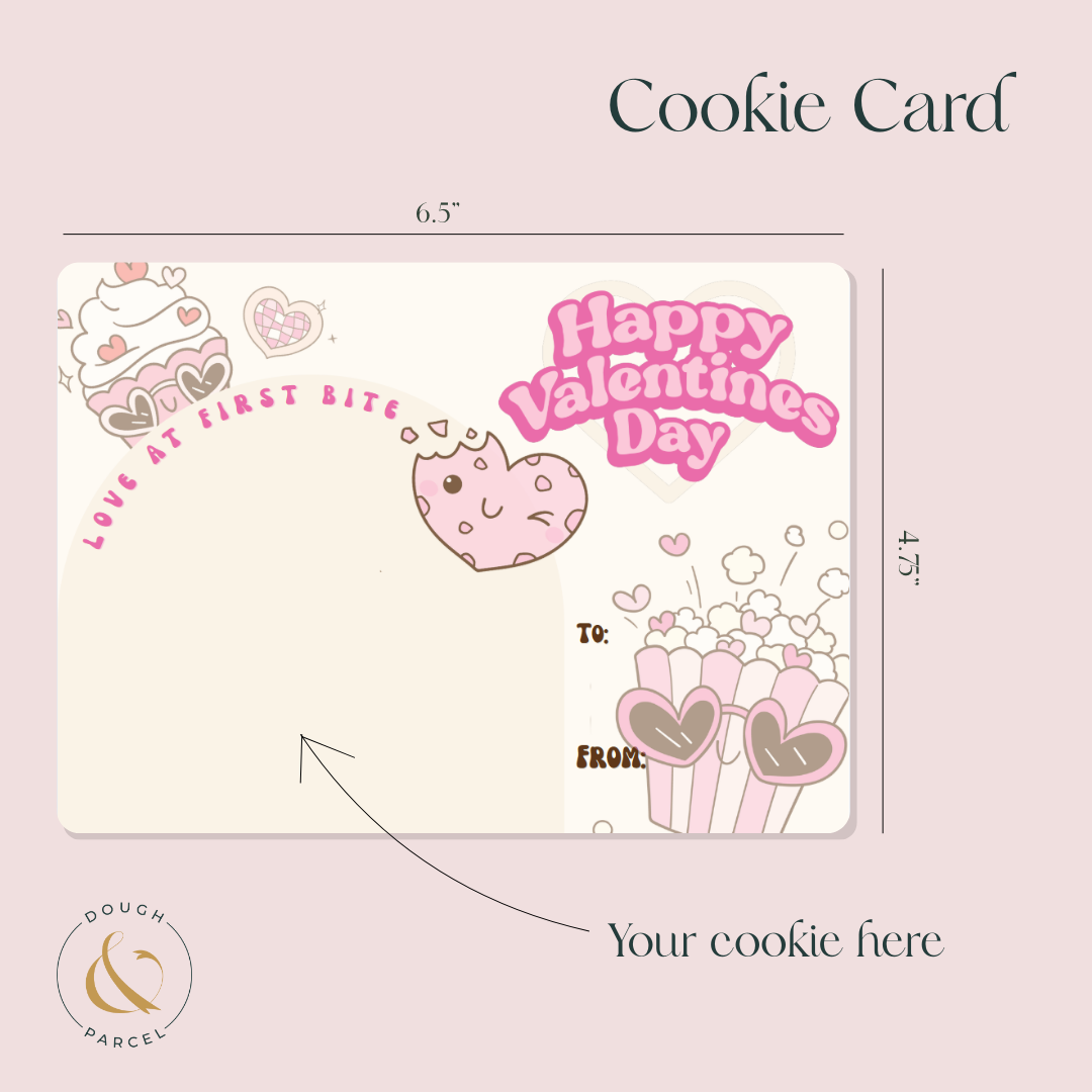 Love at First Bite Valentine's Cookie Card (25 pack)