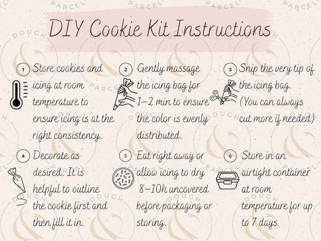 DIY Cookie Kit Instructions Card | Digital Download