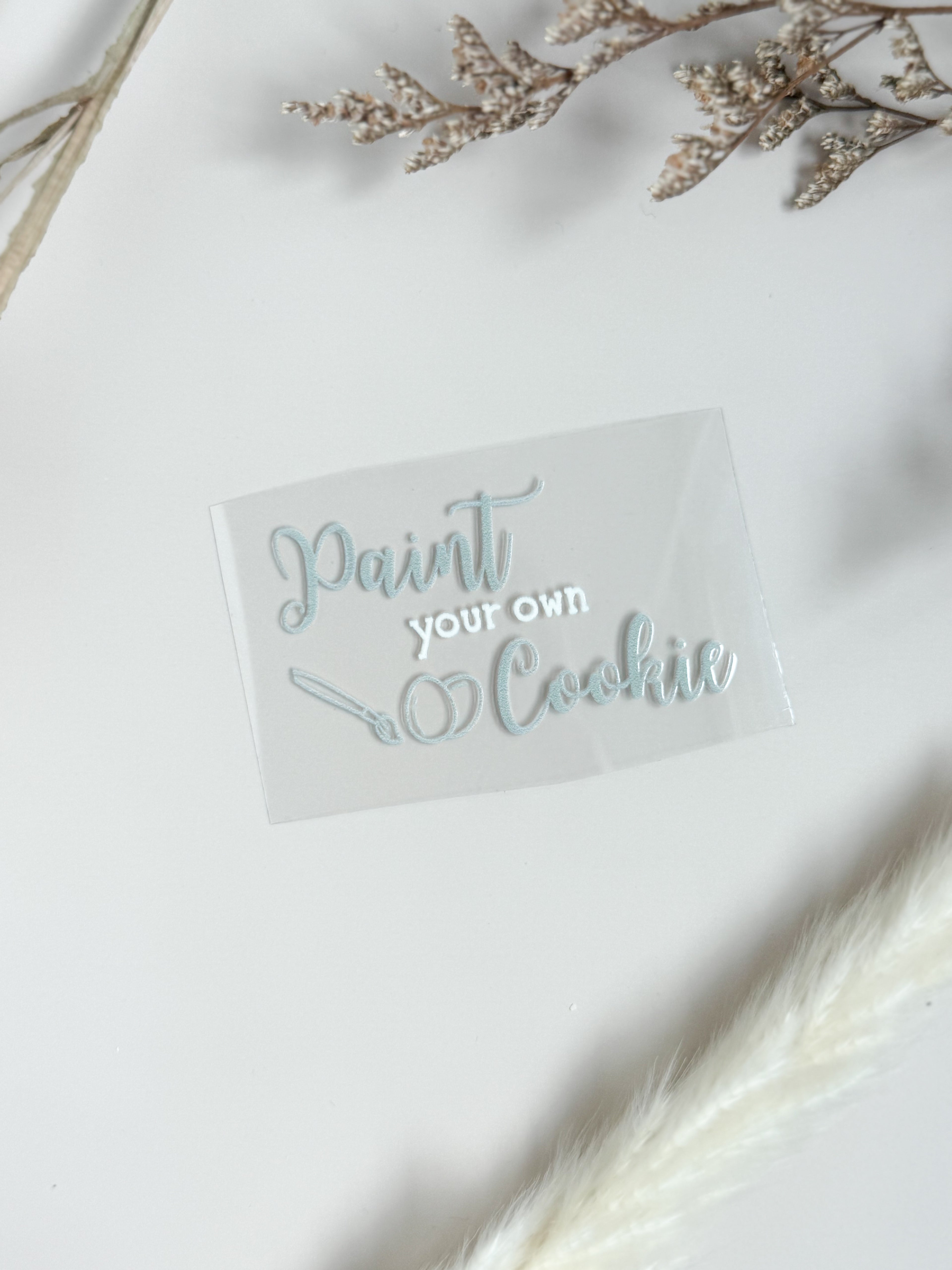 Paint Your Own Cookie Vinyl Decal (5 pack)