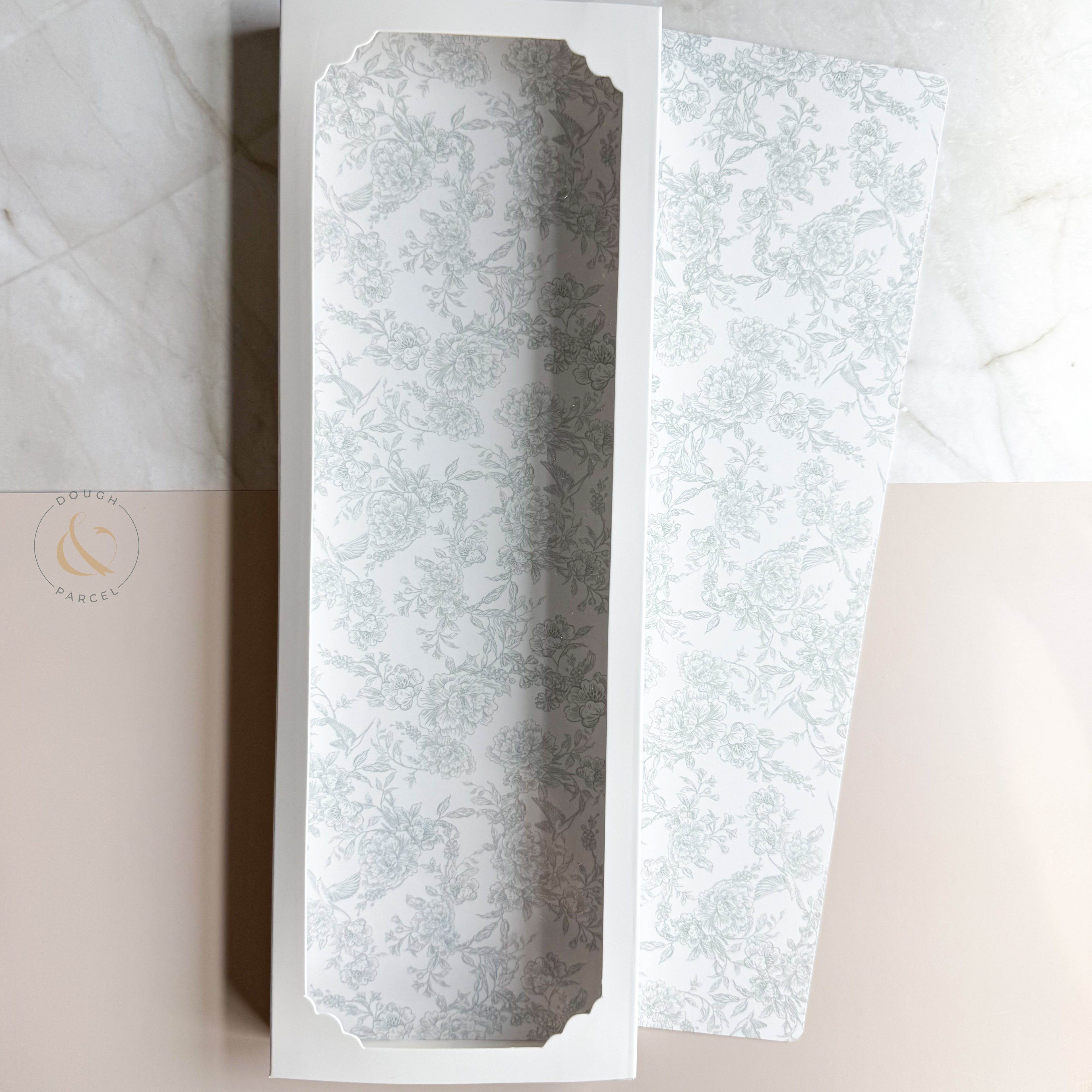 Reversible Quad Backer Cards - floral & toile (10 pack)