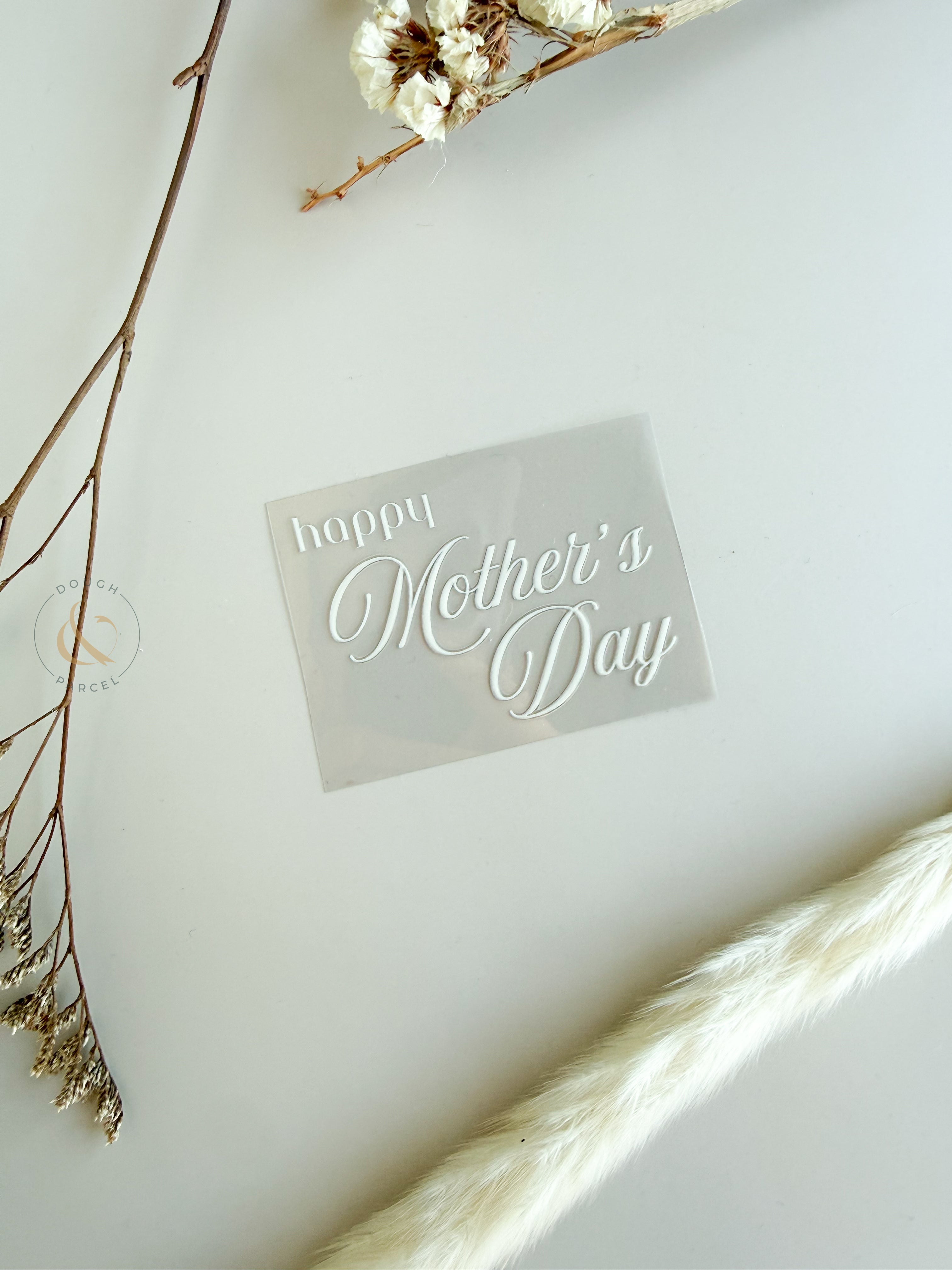 Happy Mother's Day Vinyl Decal Cream (5 pack)
