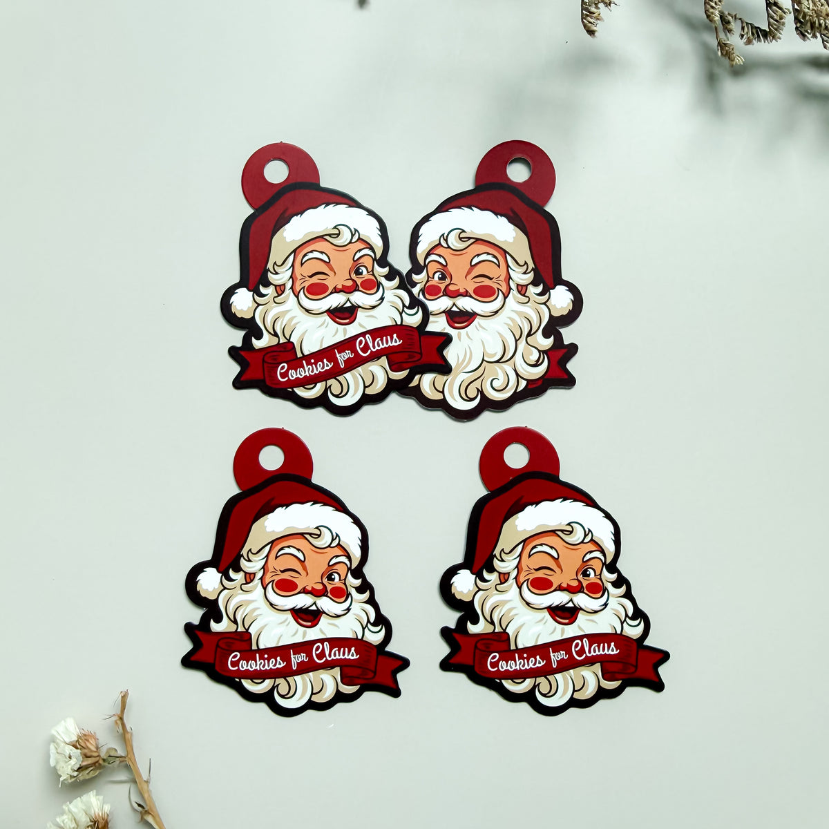 Etiqueta de regalo Cookies for Claus (paquete de 25 unidades)