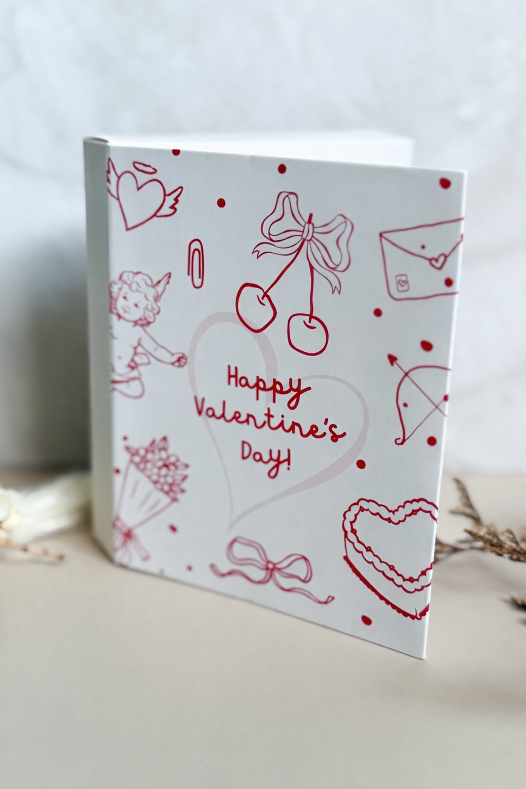 Happy Valentine's Day Cookie Card Box (10 pack)