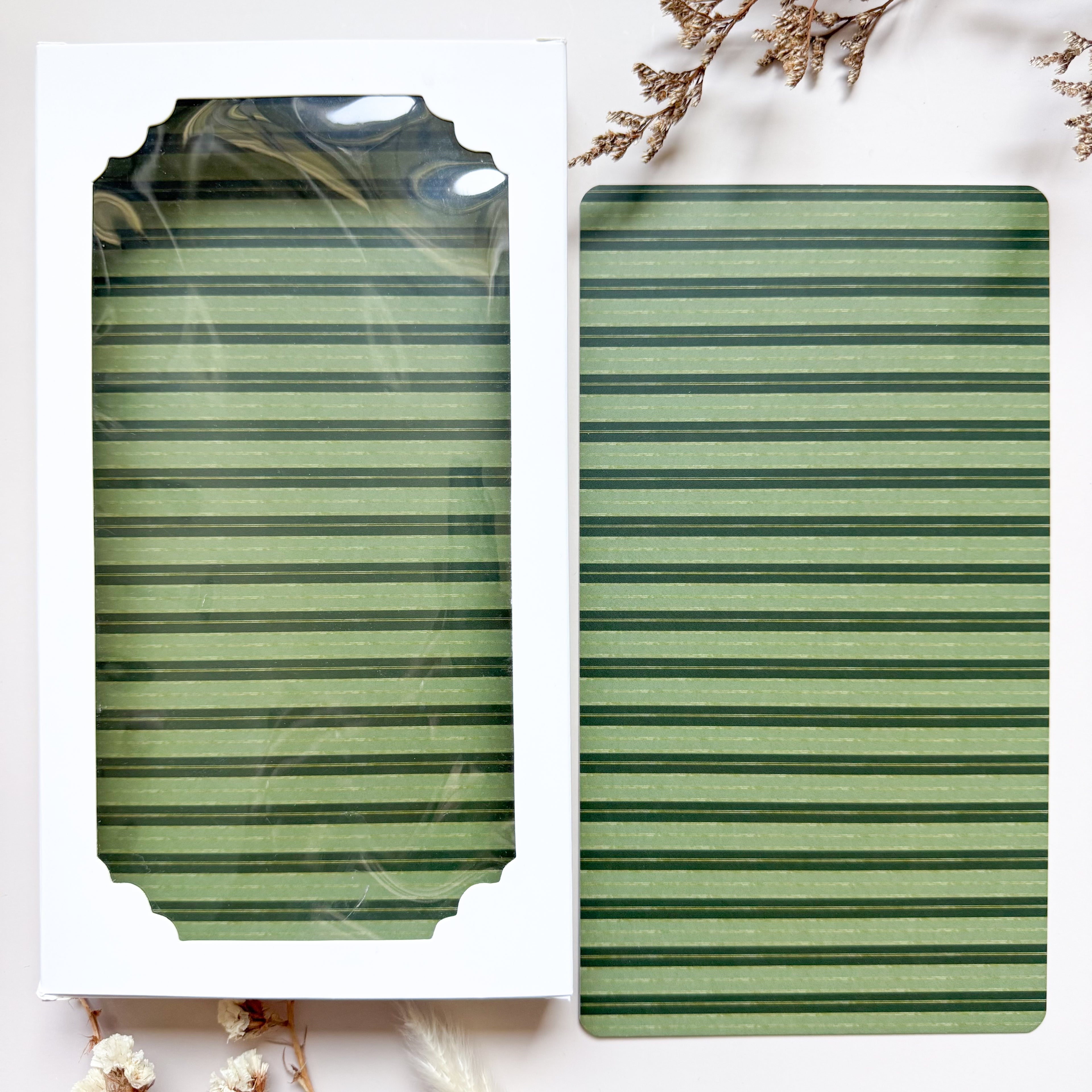 Halloween Duo Backer Cards - Victorian Stripe 10pk