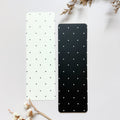 Reversible grease resistant tall cookie backer - 2.625" x 8" (Black dots & Cream dots) 15pk