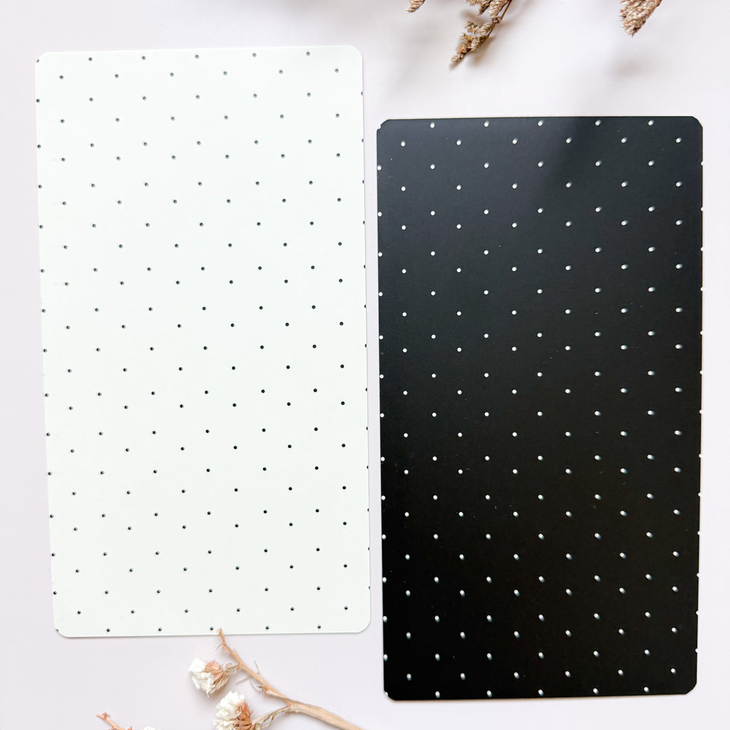 Reversible Duo Backer Cards - Cream dots & Black dots 10pk