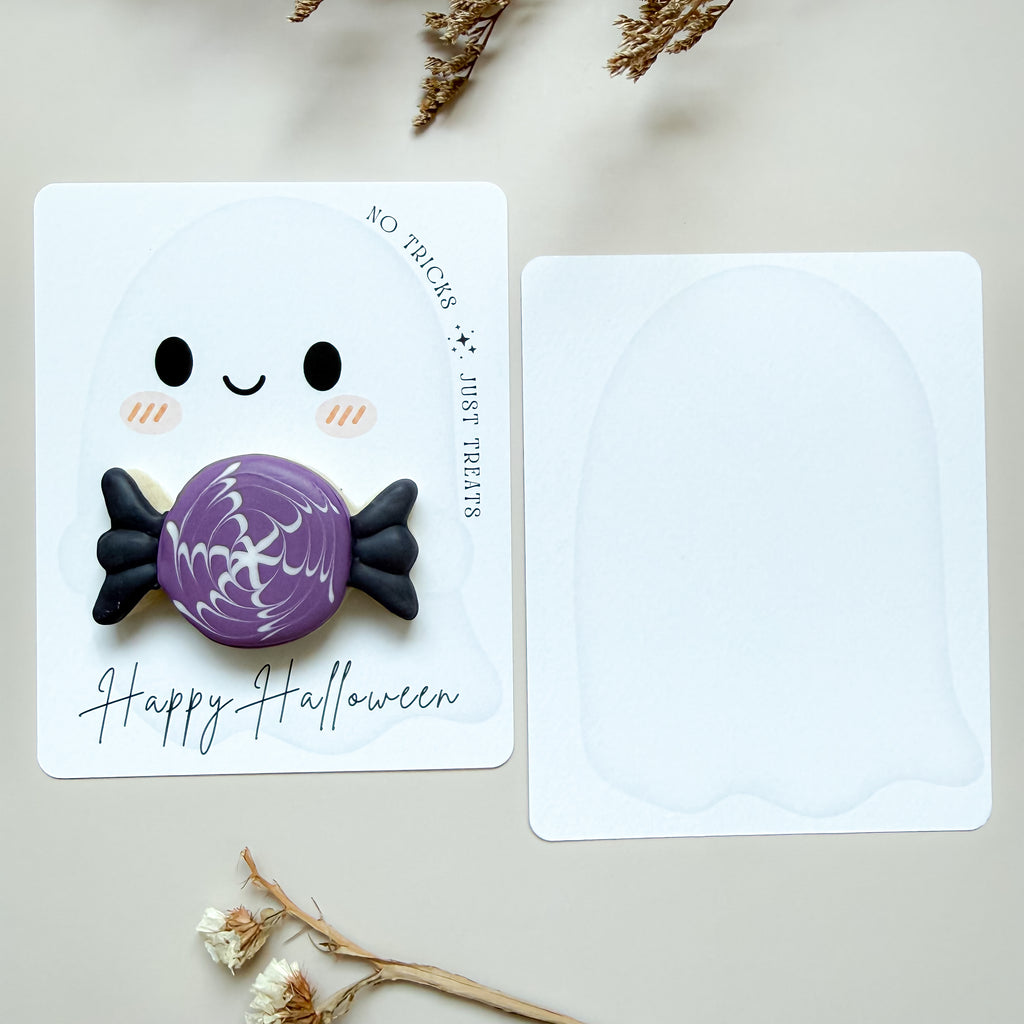 Halloween Ghost Cookie Card