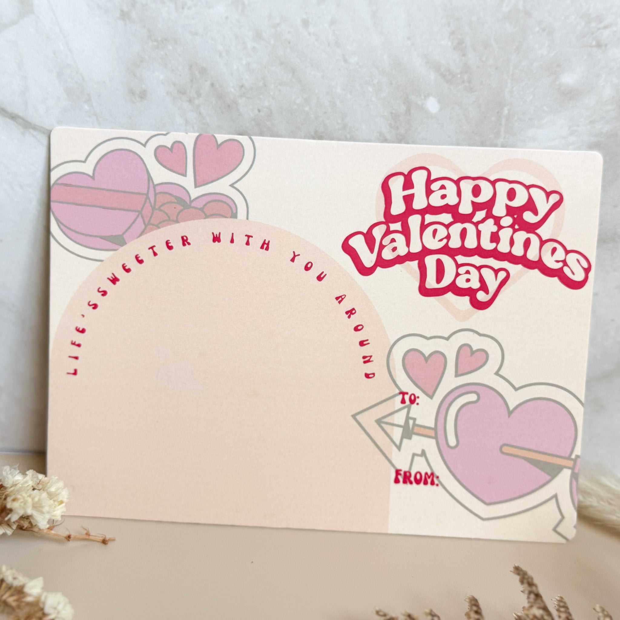 Life's Sweeter Valentine's Cookie Card (25 pack)