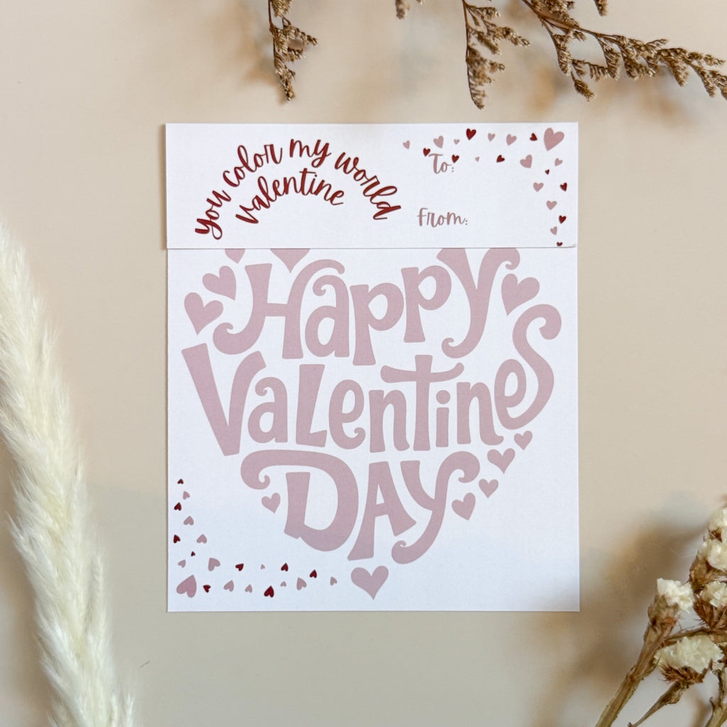 PYOC Valentine's Bag Topper with Backer (25 pack)